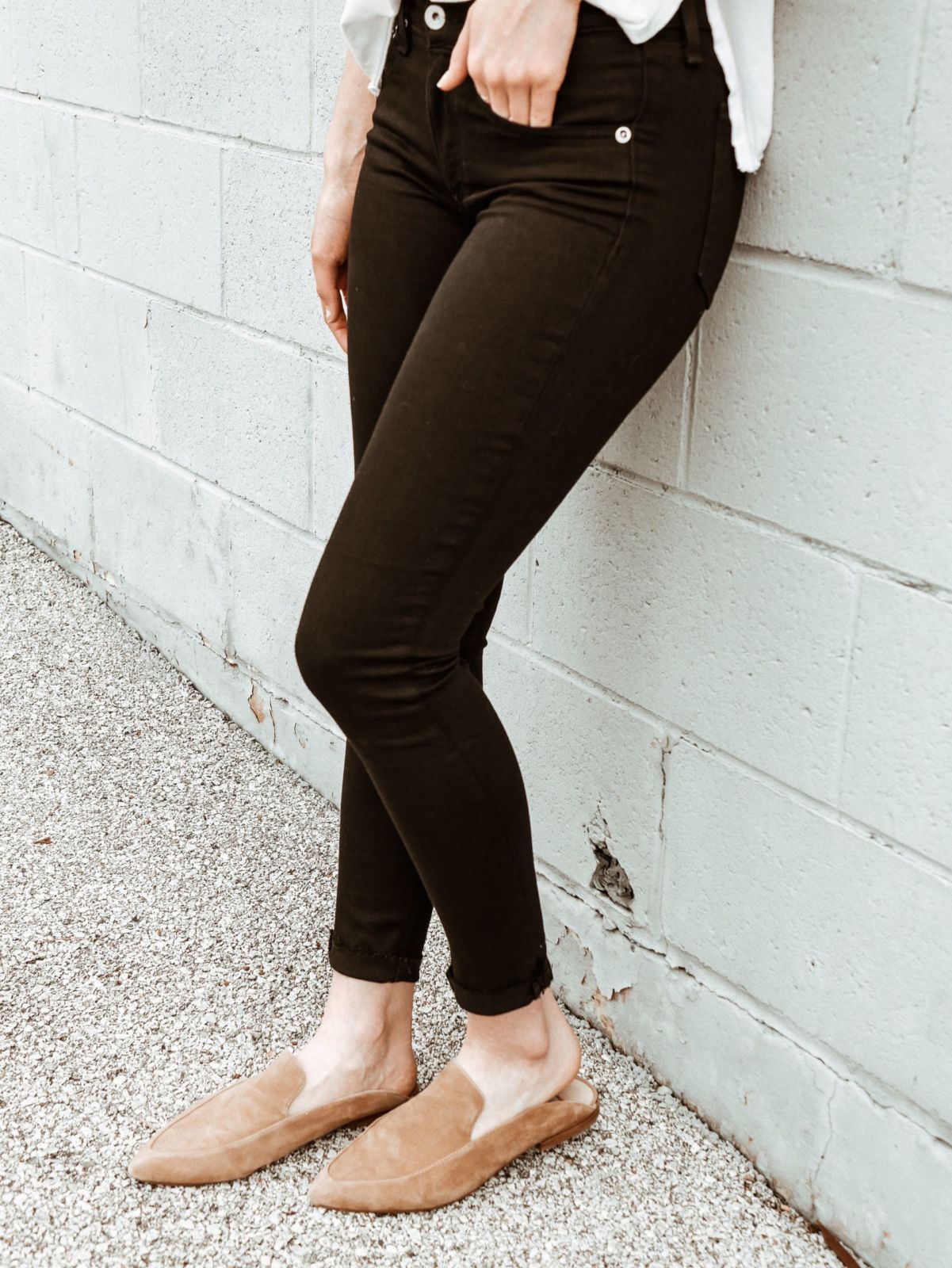 black jeans and mules | oh darling blog