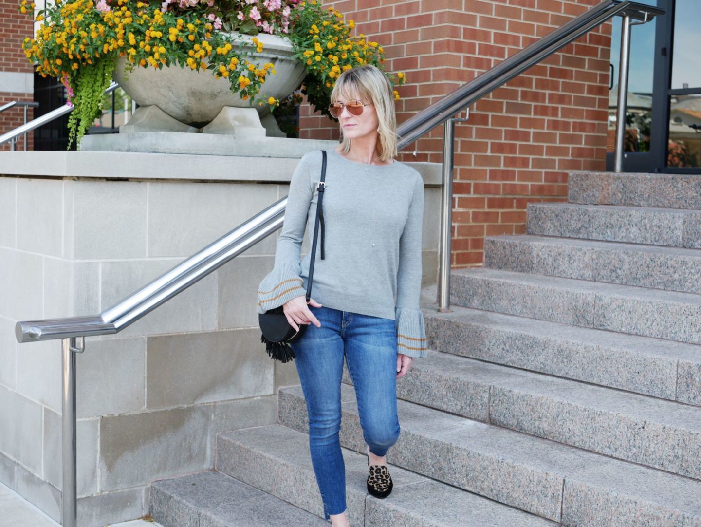 ruffle bell sweater