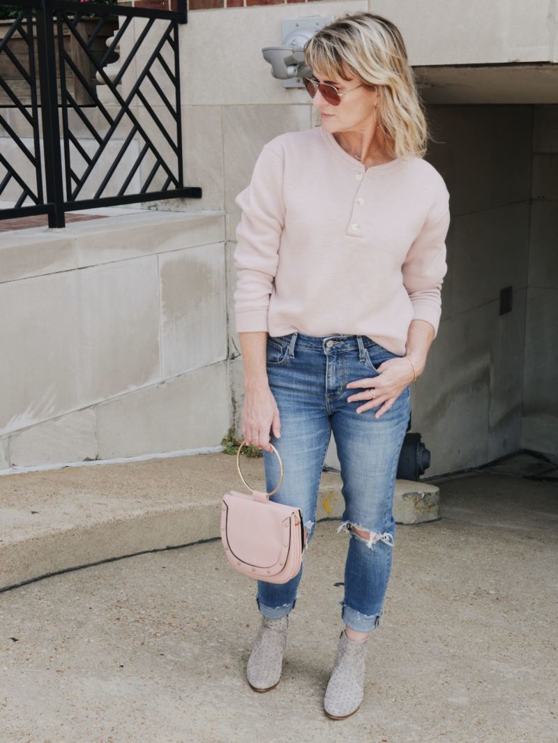 cushy knit henley pullover