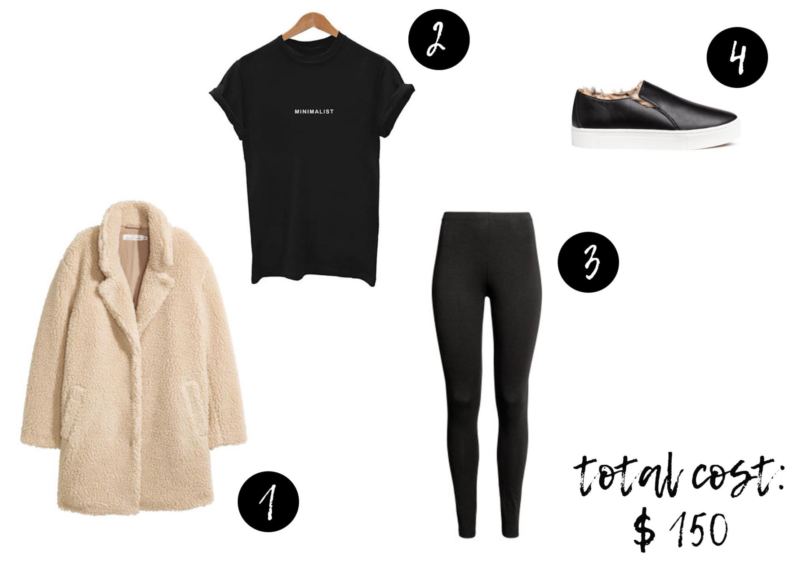 minimalist outfit under $150