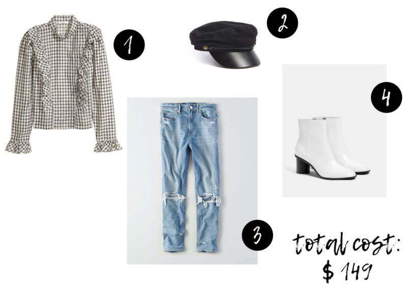 retro-chic outfit under $150