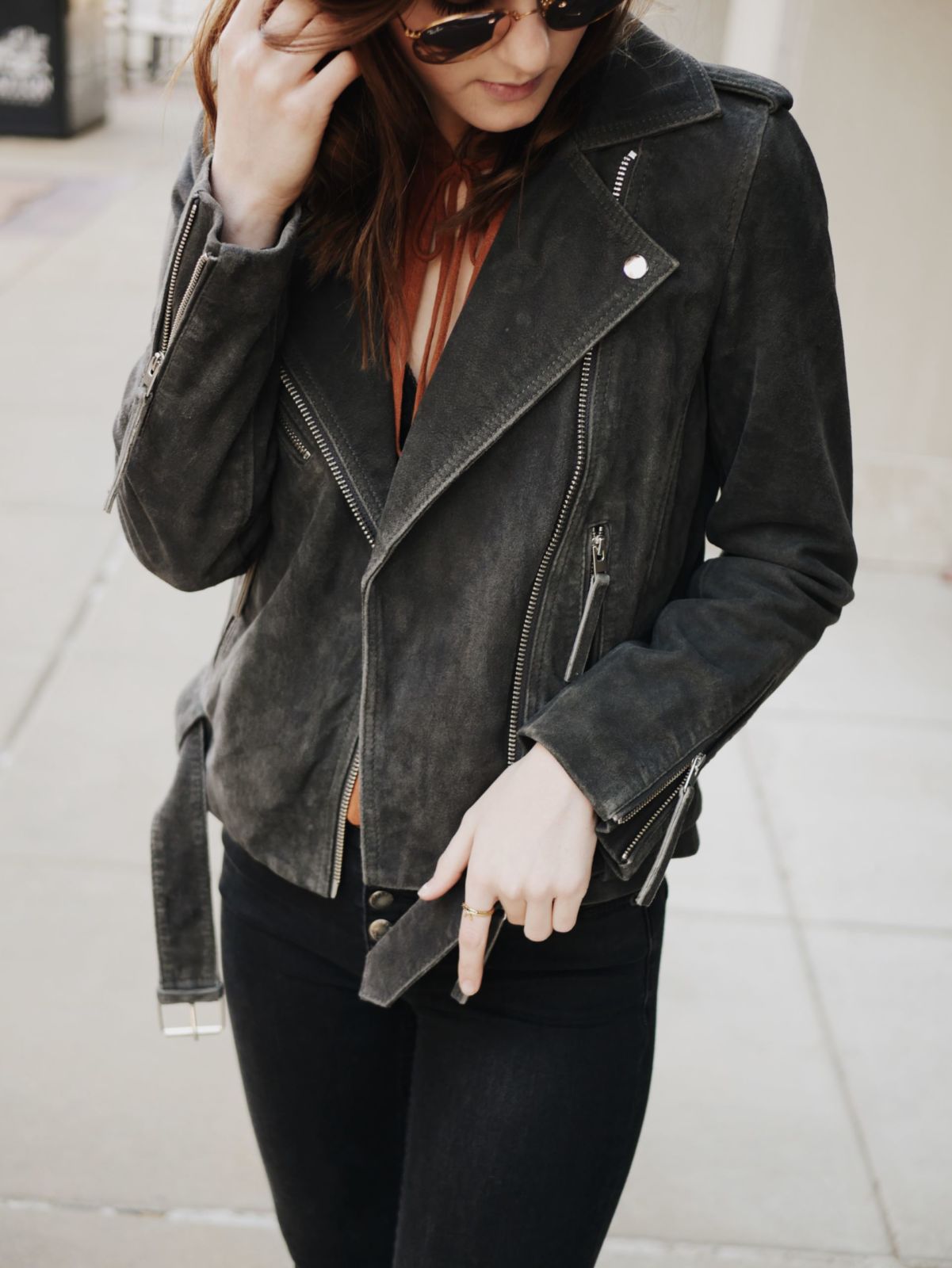 suede jacket style | oh darling blog