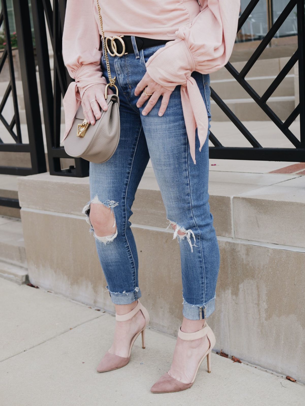 heels | distressed jeans | oh darling blog