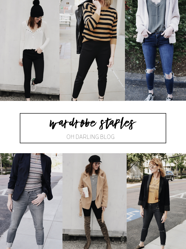 wardrobe staples | oh darling blog