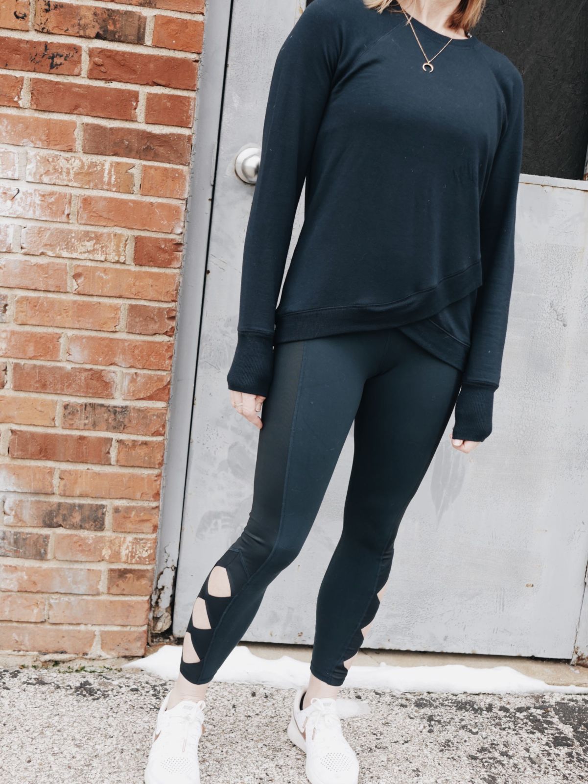 New Year Fitness Plan: Evergreen Leggings & Matching Sweater | athleta | oh darling blog