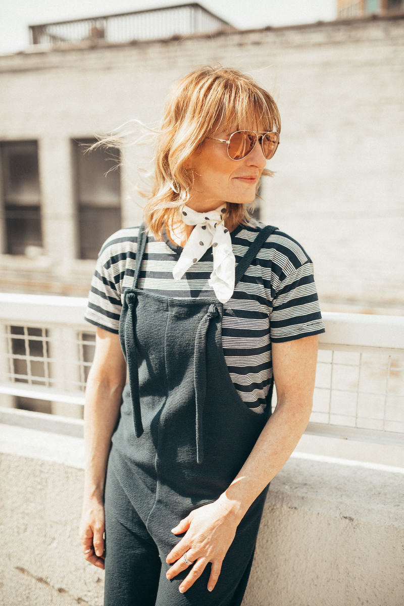 Madewell t-shirt and bandana