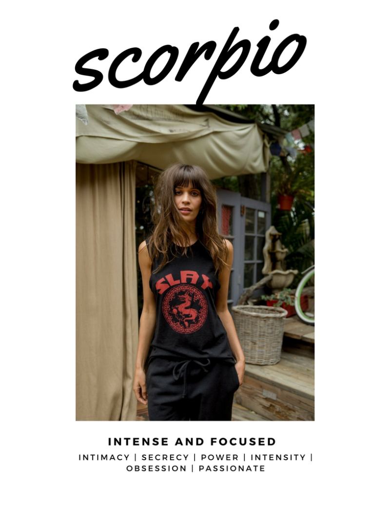 Scorpio Zodiac Sign Graphic Tee