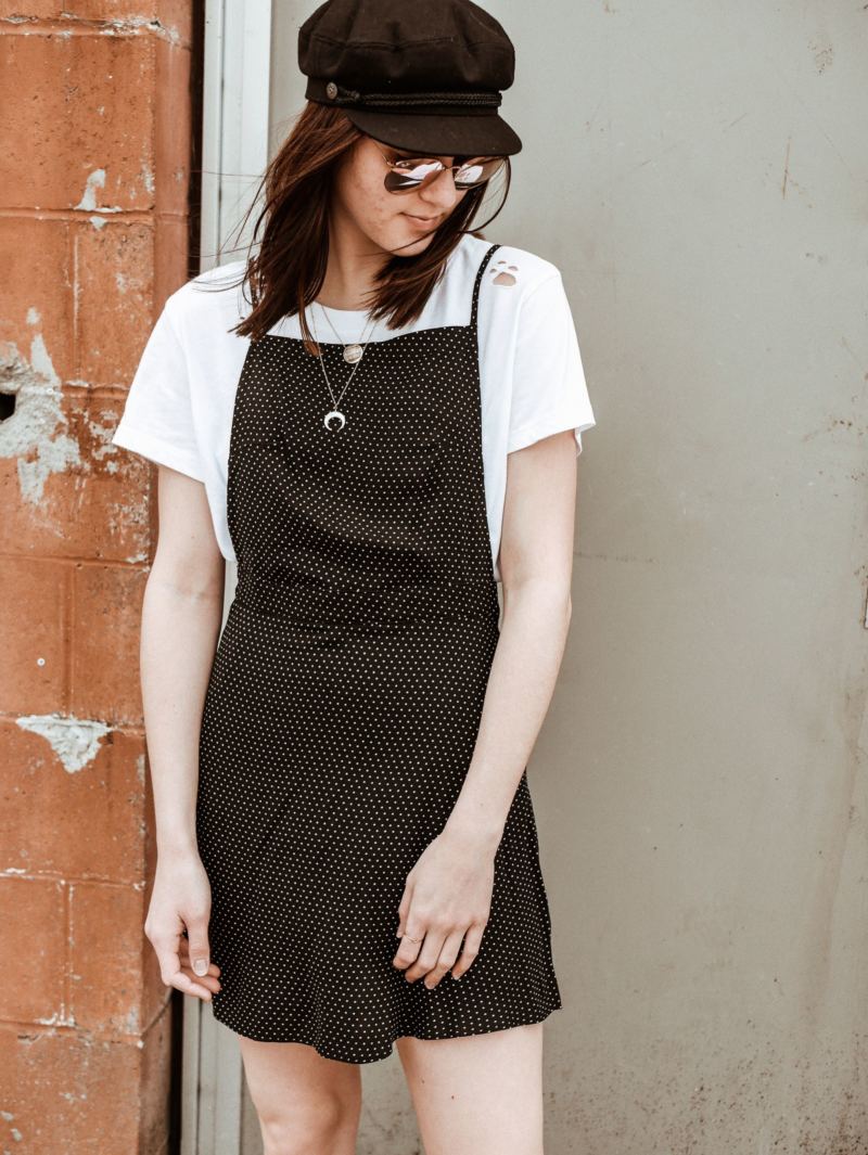 oh darling blog | white tee with dress