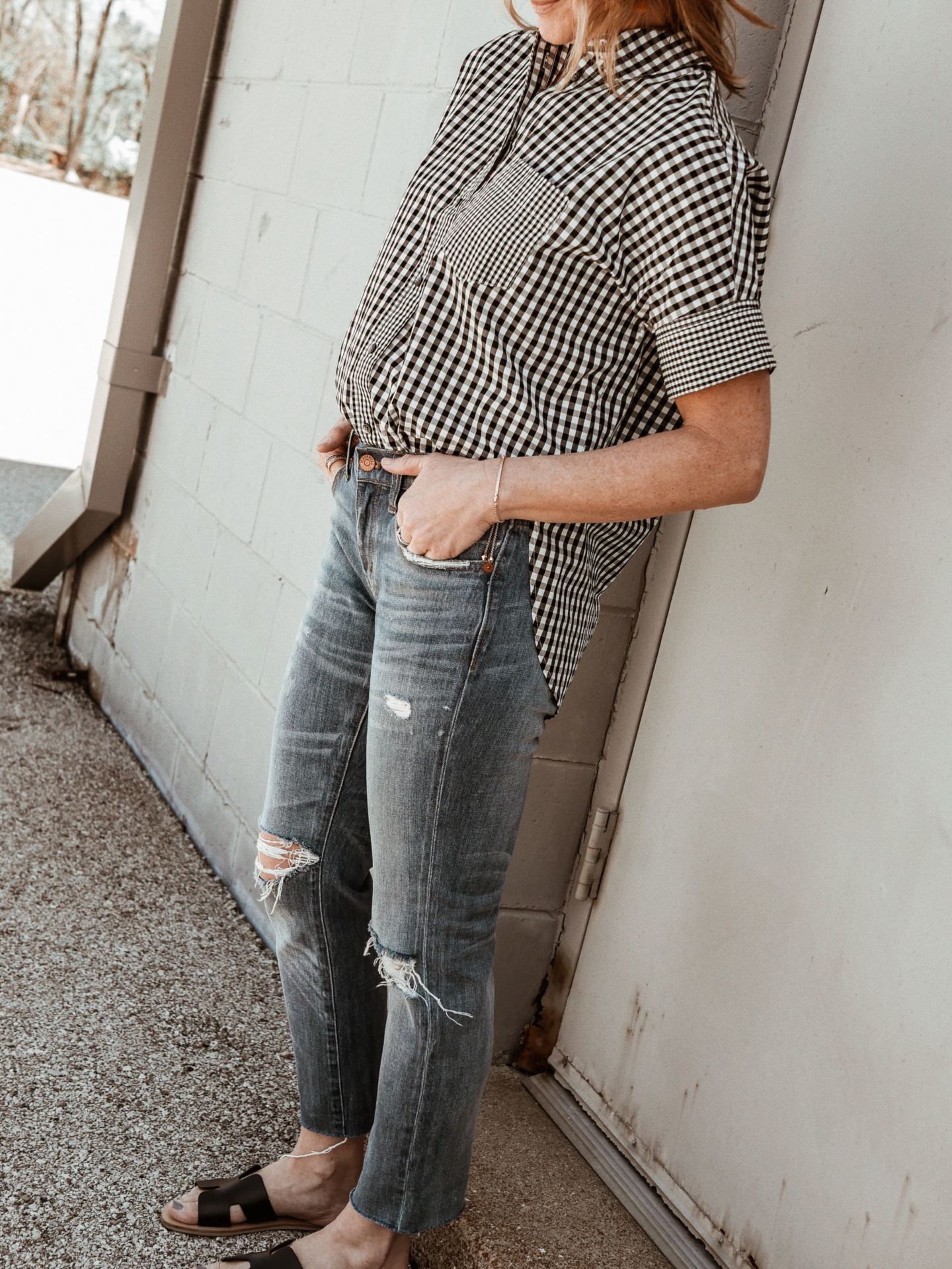 gingham top | madewell top | oh darling blog 