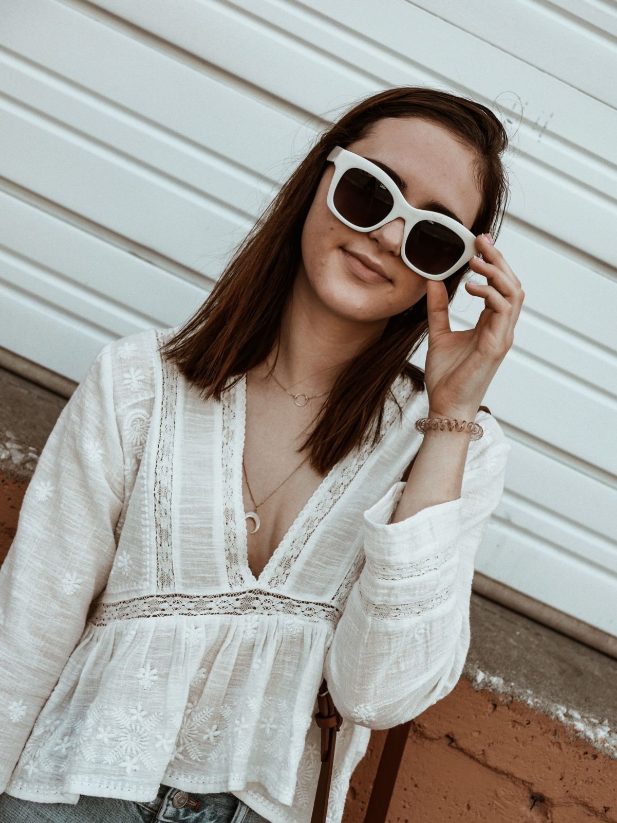 white frame sunglasses | oh darling blog