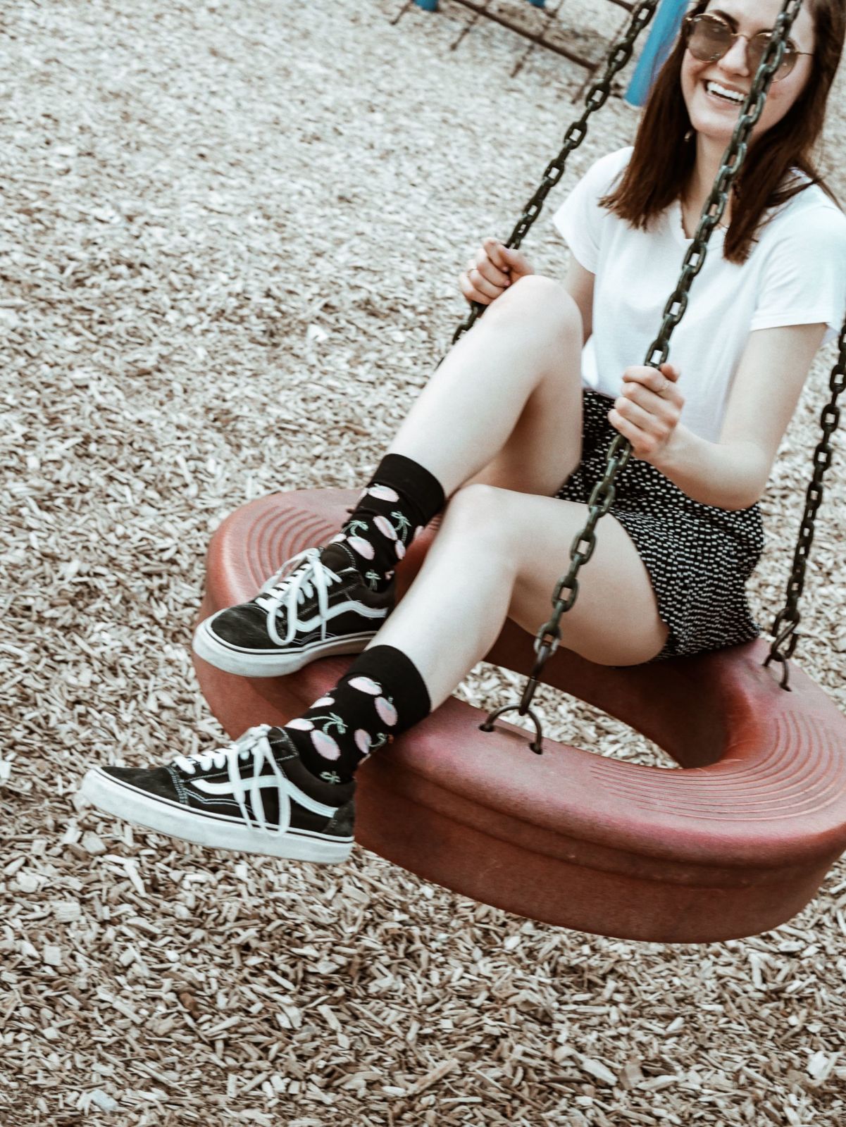 happy socks | black and pink cherry socks | oh darling blog