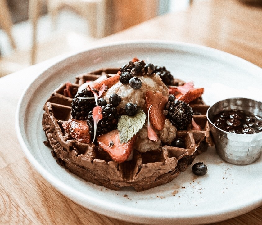 cocoa waffle | parakeet cafe | san diego | oh darling blog