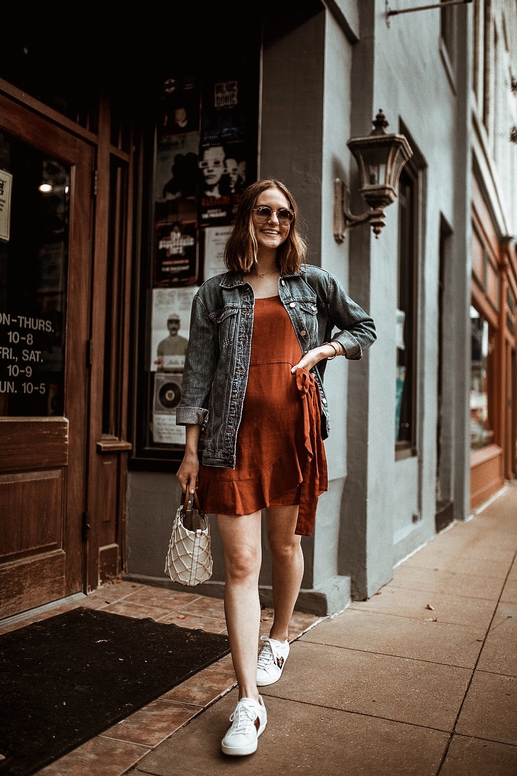 how to style a dress with sneakers | oh darling blog