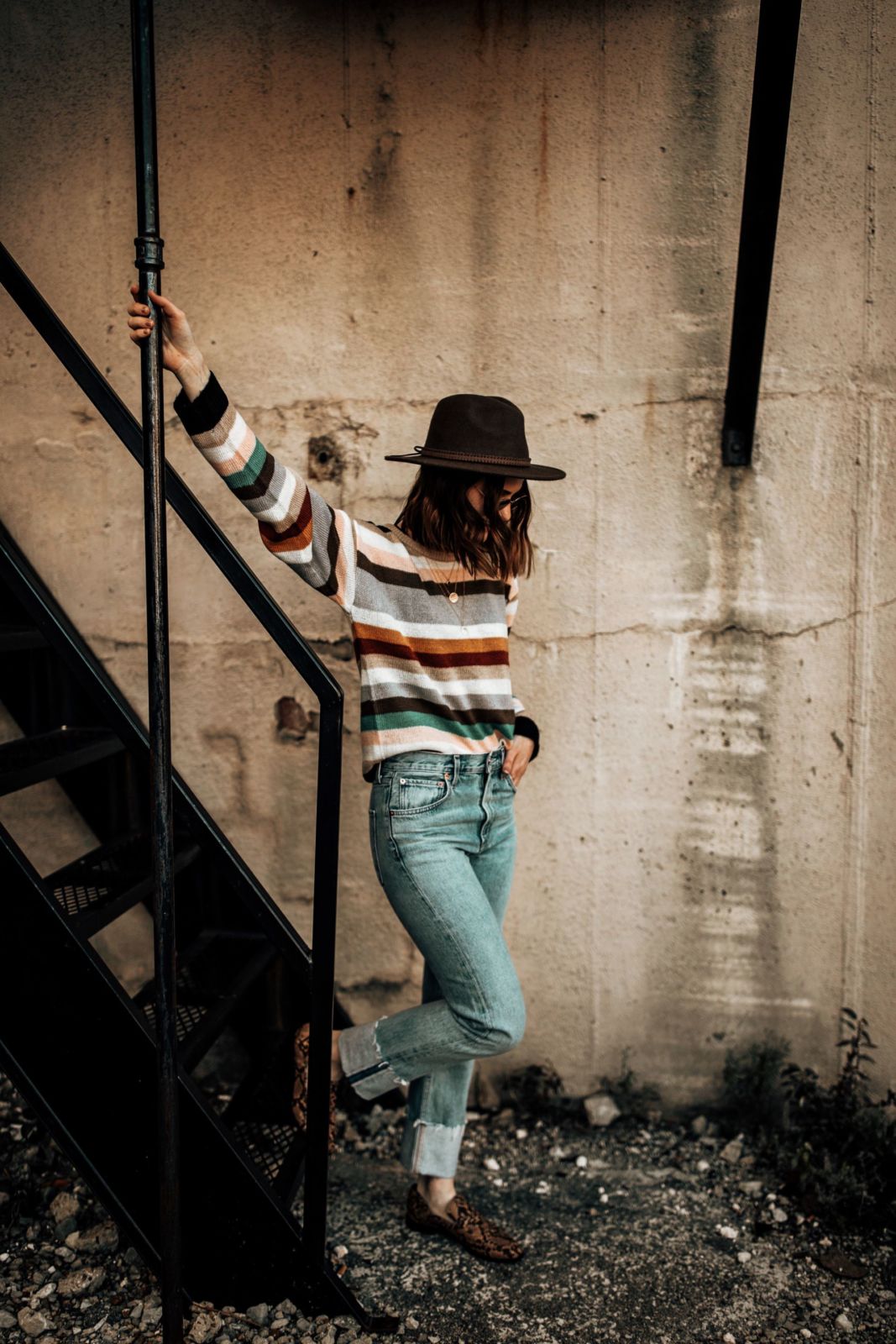 striped sweater | jeans | loafers | coco mccall | oh darling blog