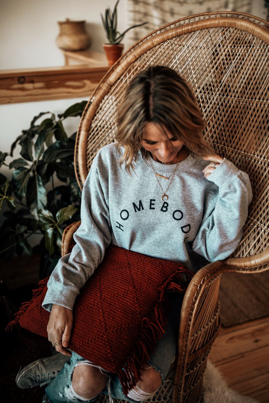 sweatshirt and jeans | oh darling blog