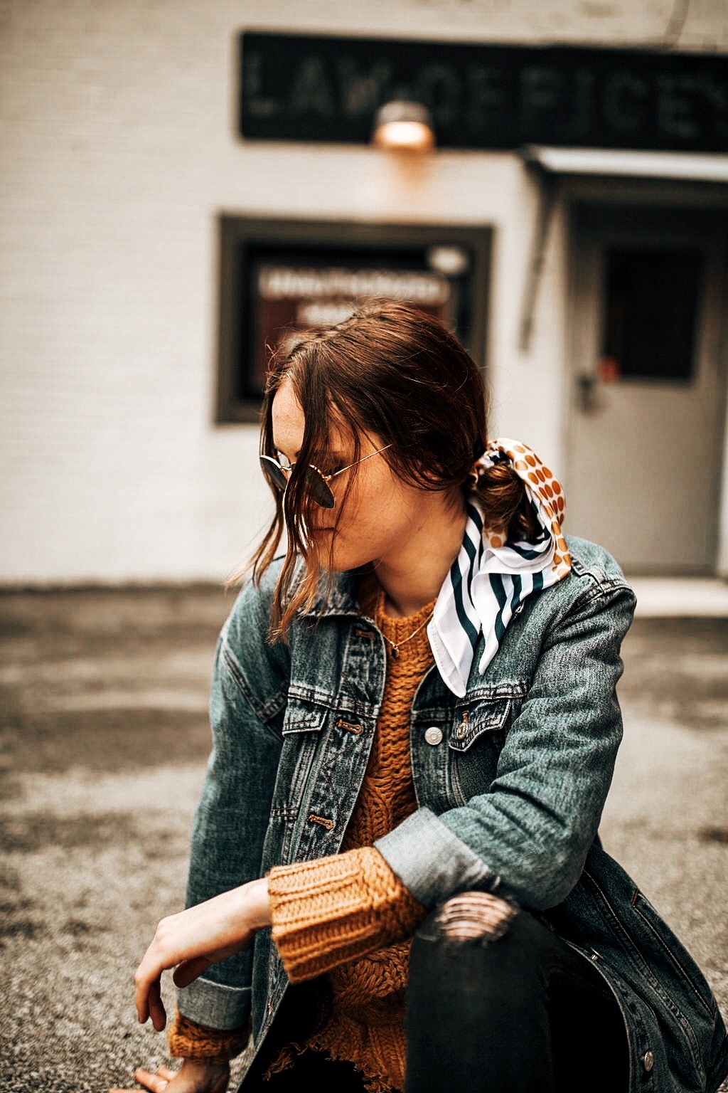 styling a scarf in your hair | oh darling blog