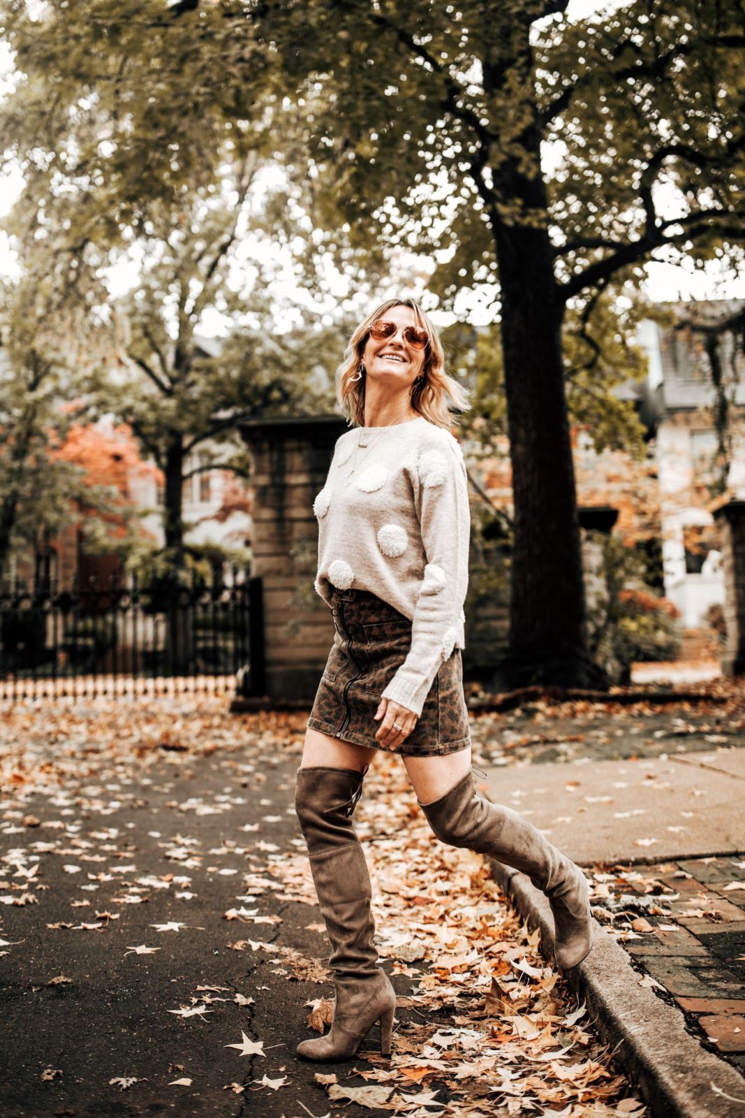 how to style a skirt | over the knee boot style | kindred shop | st louis | brooke & sloan | oh darling blog