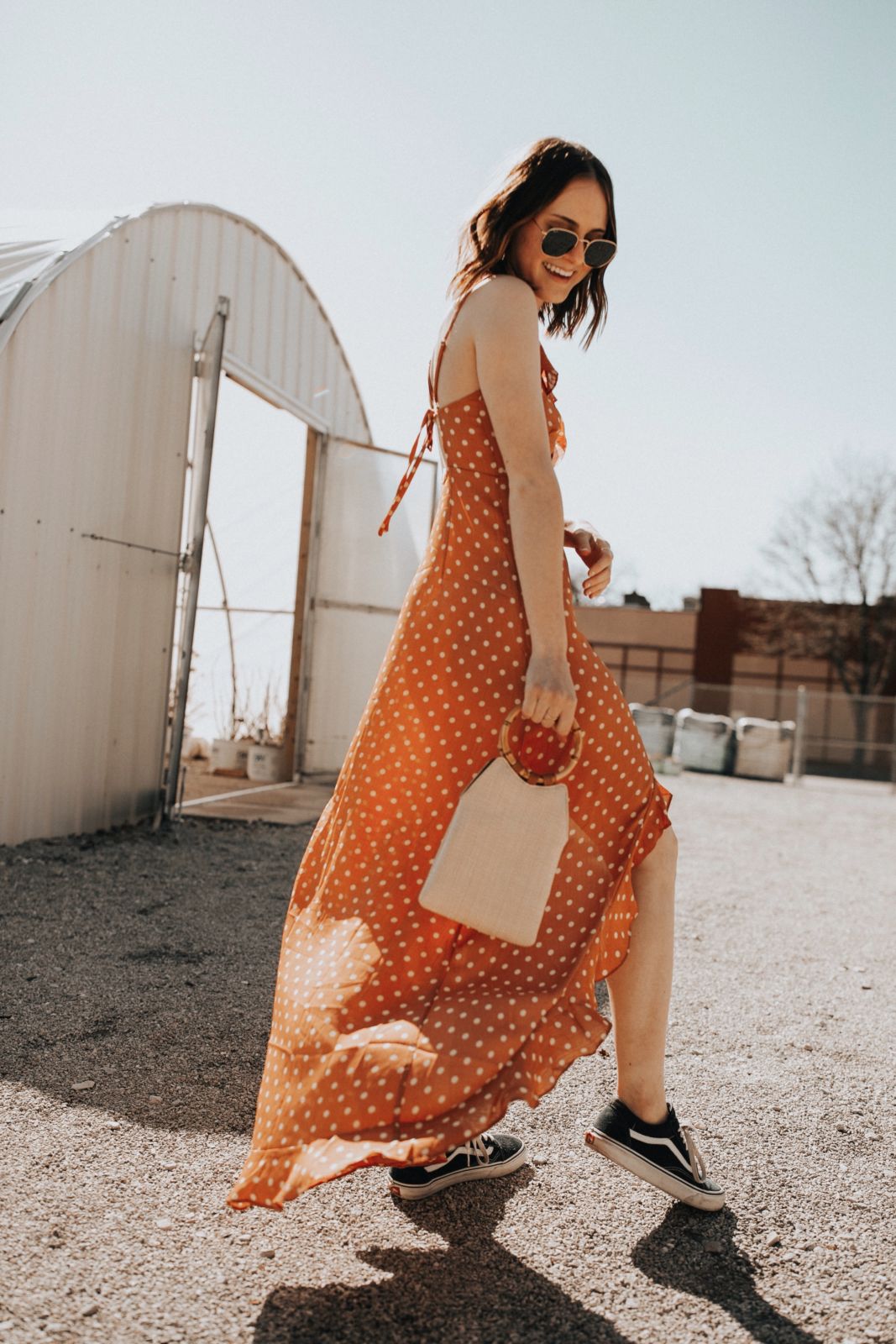 The Best Spring Dresses Under $100 | polka dot dress | black vans outfit | Oh Darling Blog