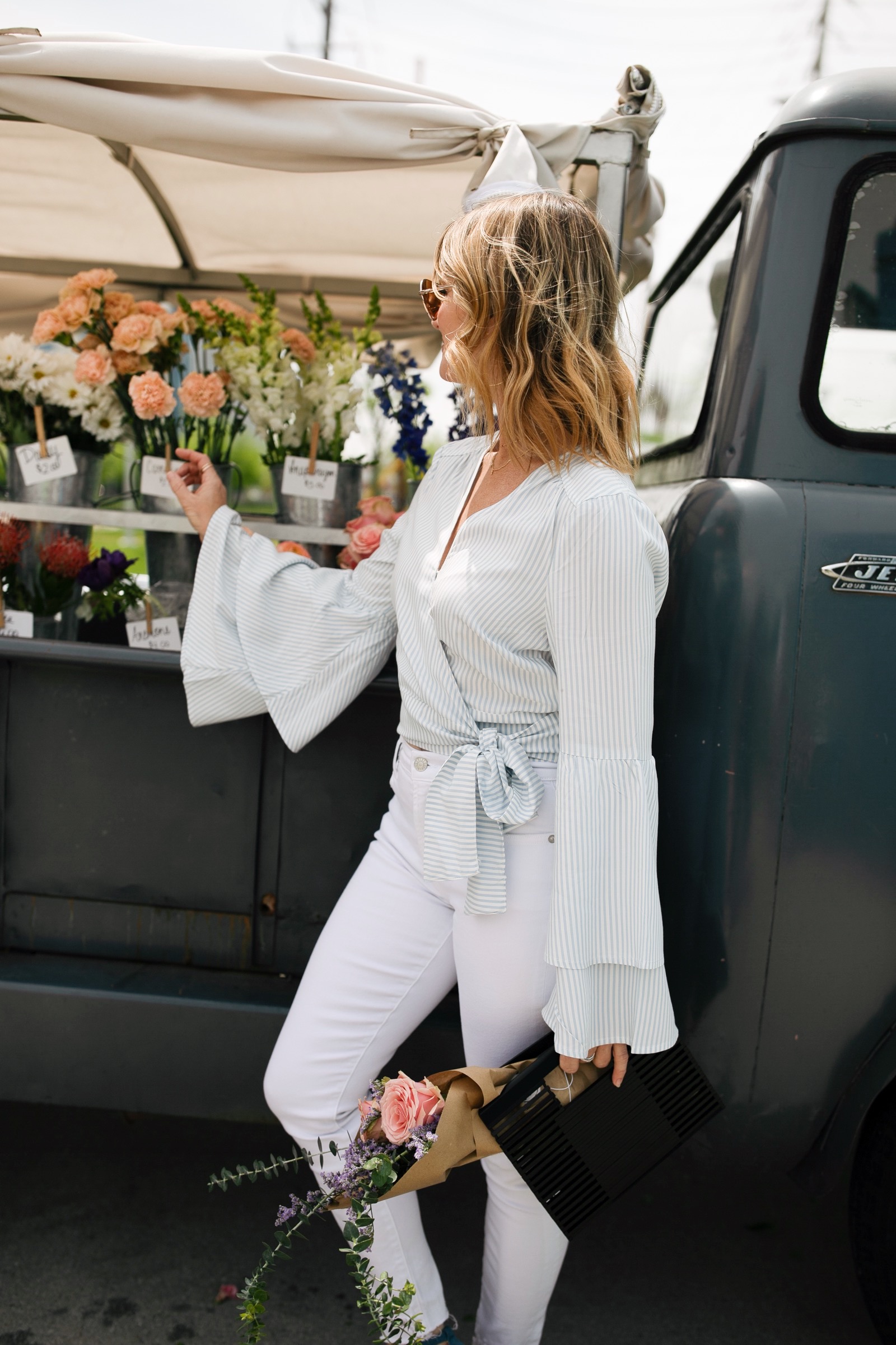 Q&A with BB Dakota | white jeans outfit spring casual | Oh Darling Blog