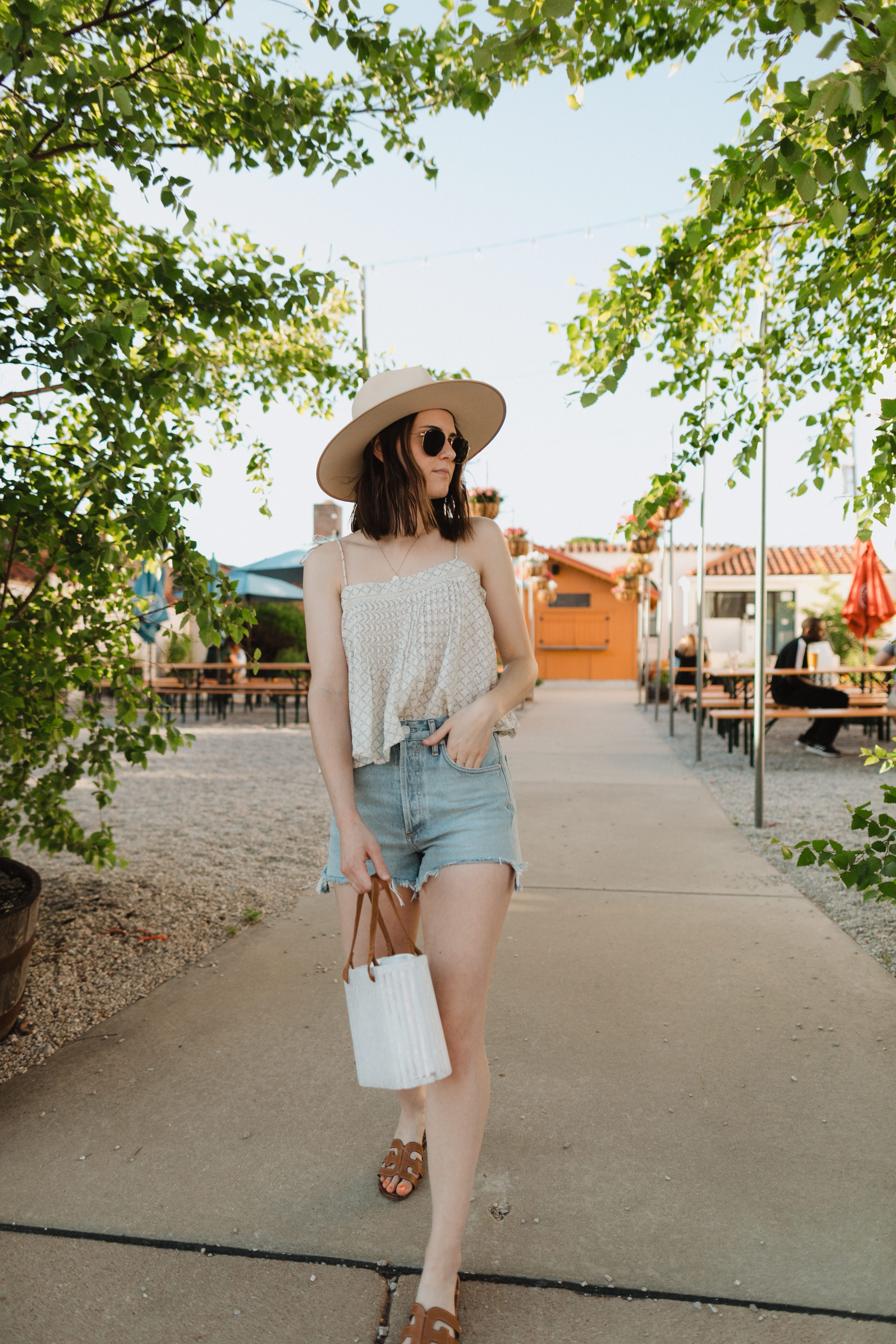 Lovestitch Clothing: 7 Outfits To Wear This Summer | camisole outfit summer | agolde shorts | agolde dee shorts | denim shorts outfit | denim shorts outfit summer | casual summer outfits | casual summer outfits for women | Oh Darling Blog