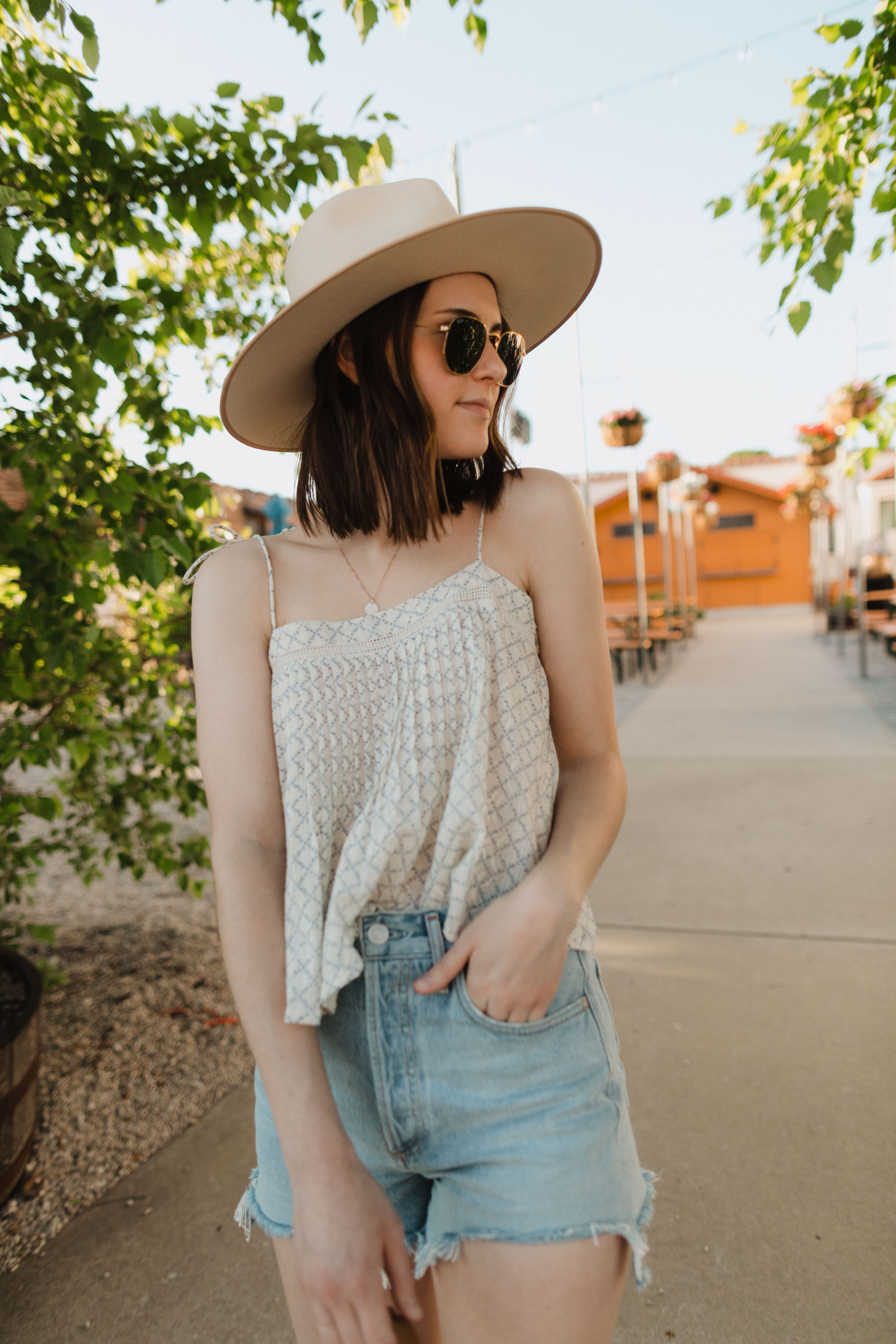 Lovestitch Clothing: 7 Outfits To Wear This Summer | summer outfit ideas casual | summer outfit ideas easy | agolde shorts | camisole outfit summer | camisole outfit casual | Oh Darling Blog