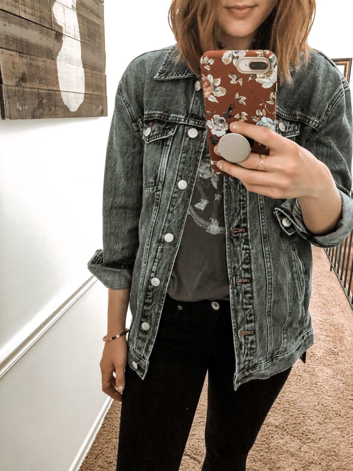 madewell oversize denim jacket