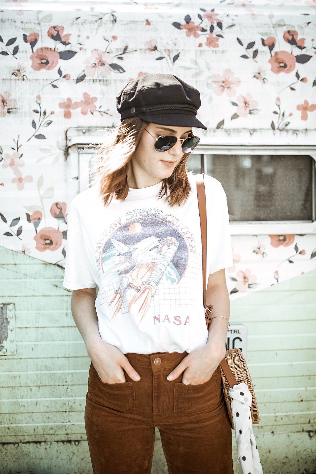 urban outfitters graphic tee | brixton hat | oh darling blog