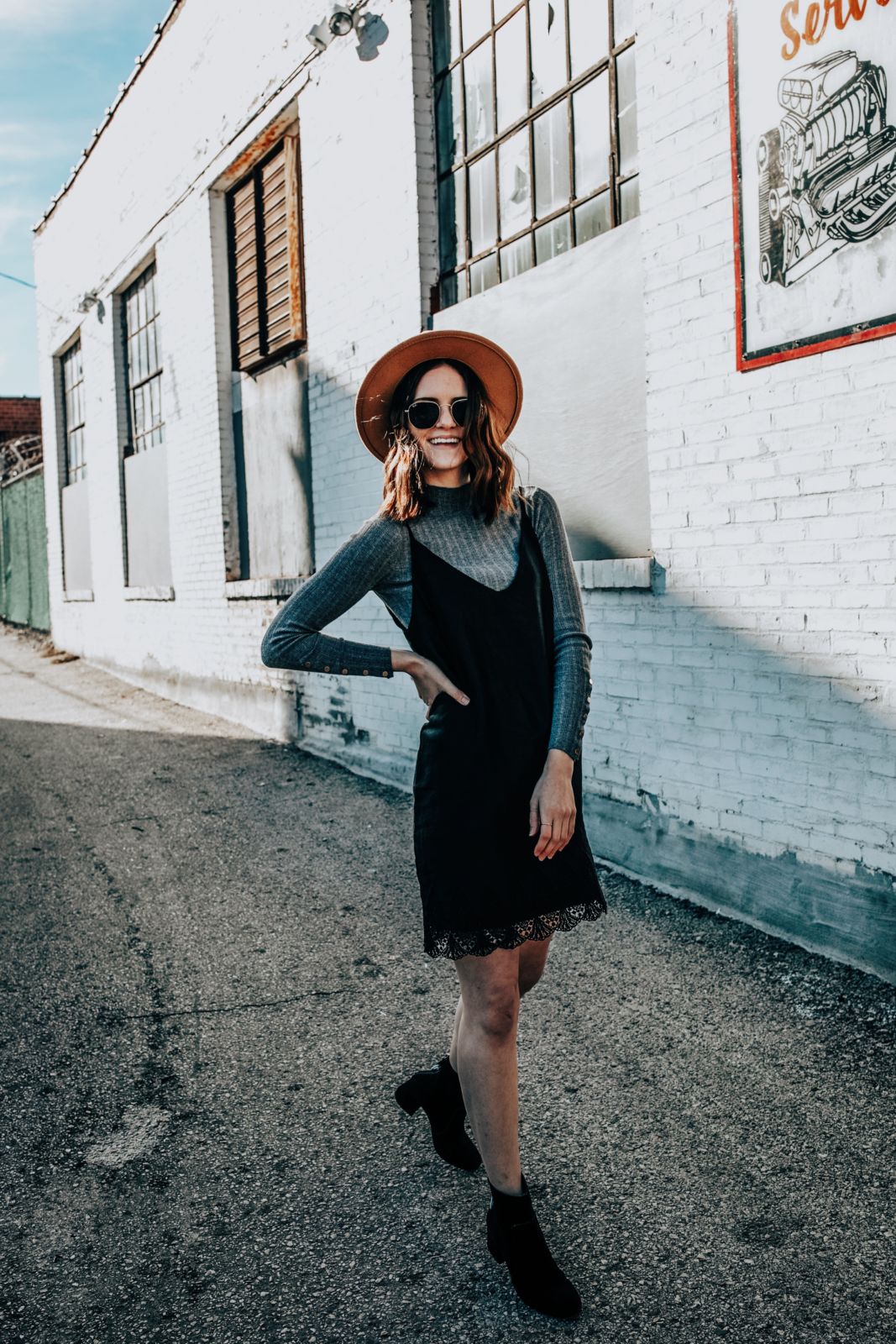 how to wear a slip dress | 4 ways to wear a slip dress | styling a slip dress | black slip dress | oh darling blog