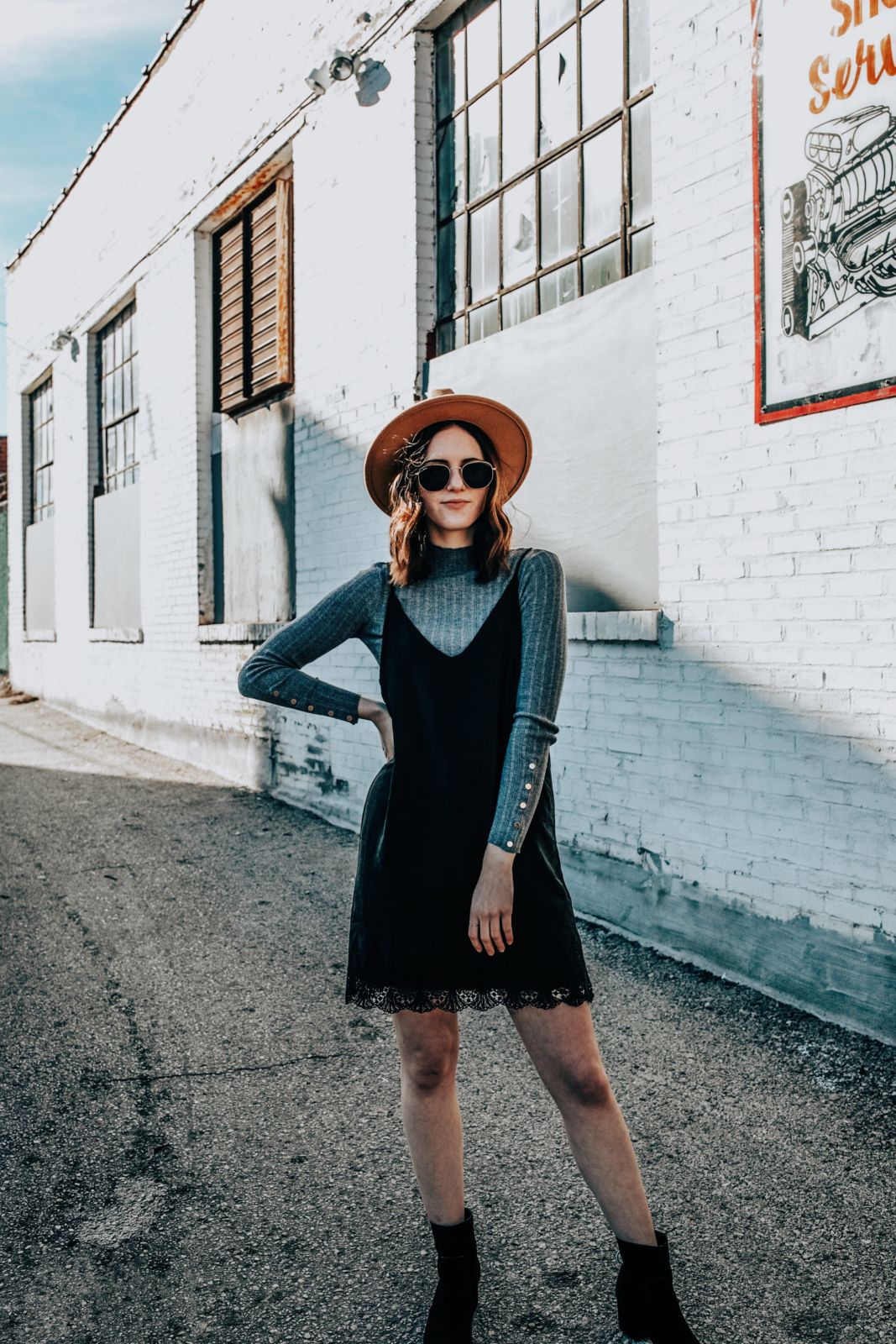 how to wear a slip dress | styling a slip dress | 4 ways to wear a slip dress | black slip dress | oh darling blog