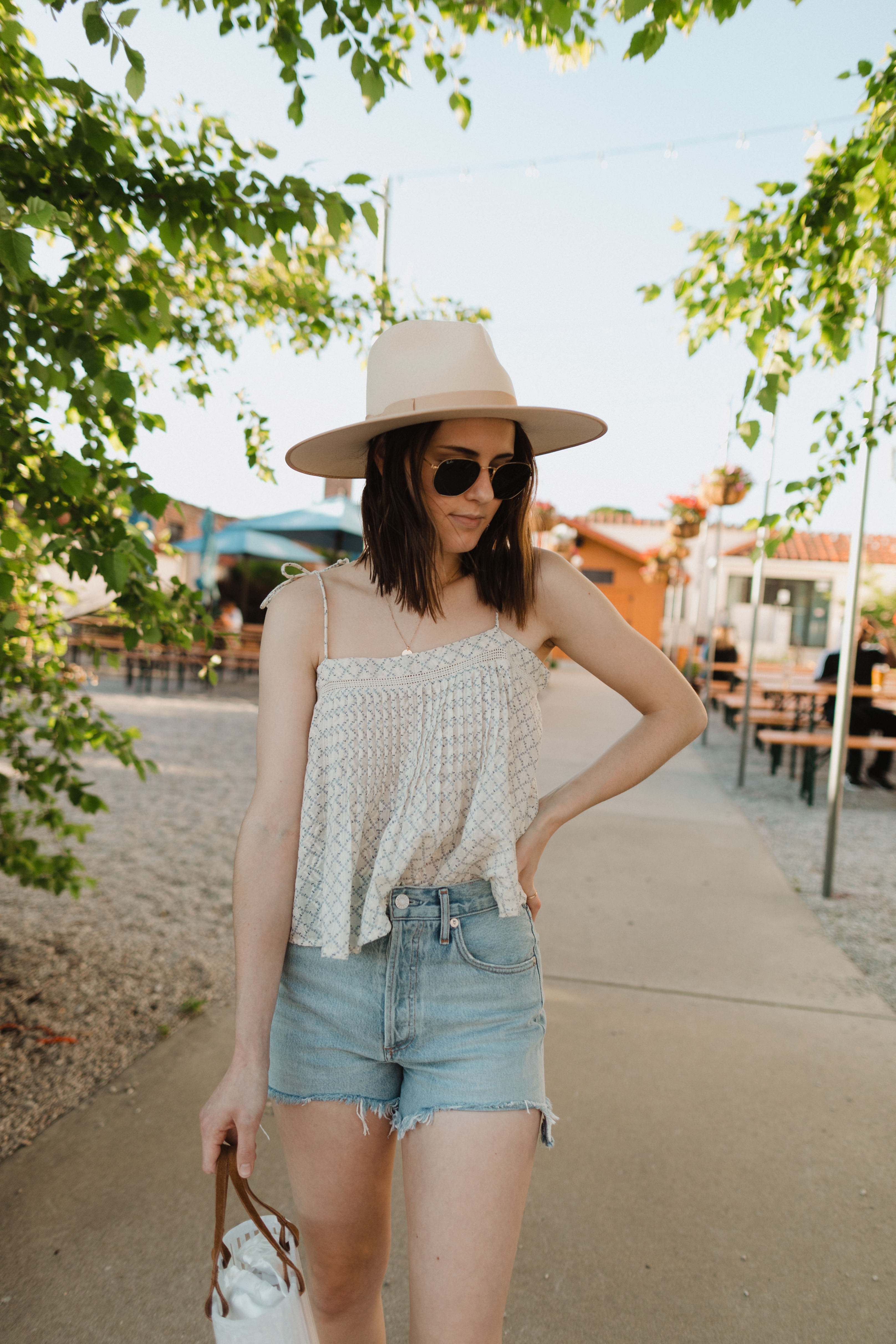 6 Fashion Brands That are Worth the Splurge | lack of color hat | lack of color rancher | lack of color hat rancher | lack of color hat outfit | agolde shorts | agolde dee shorts | denim shorts outfit summer | denim shorts outfit | hat outfit summer | casual summer outfits women | Oh Darling Blog